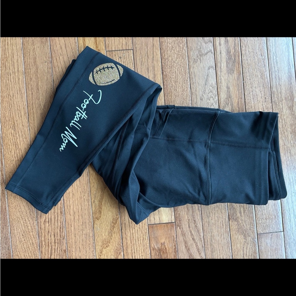 Black Football Mom Leggings